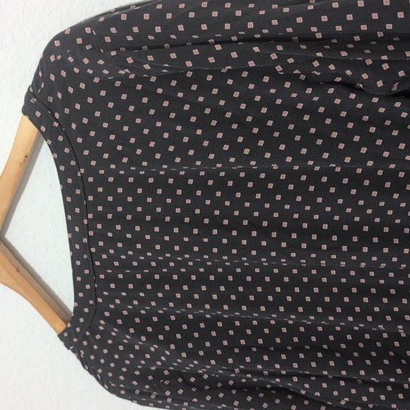 LOFT Outlet Rayon Square Polka Dot Print Casual Dress Size XL - Picture 8 of 11